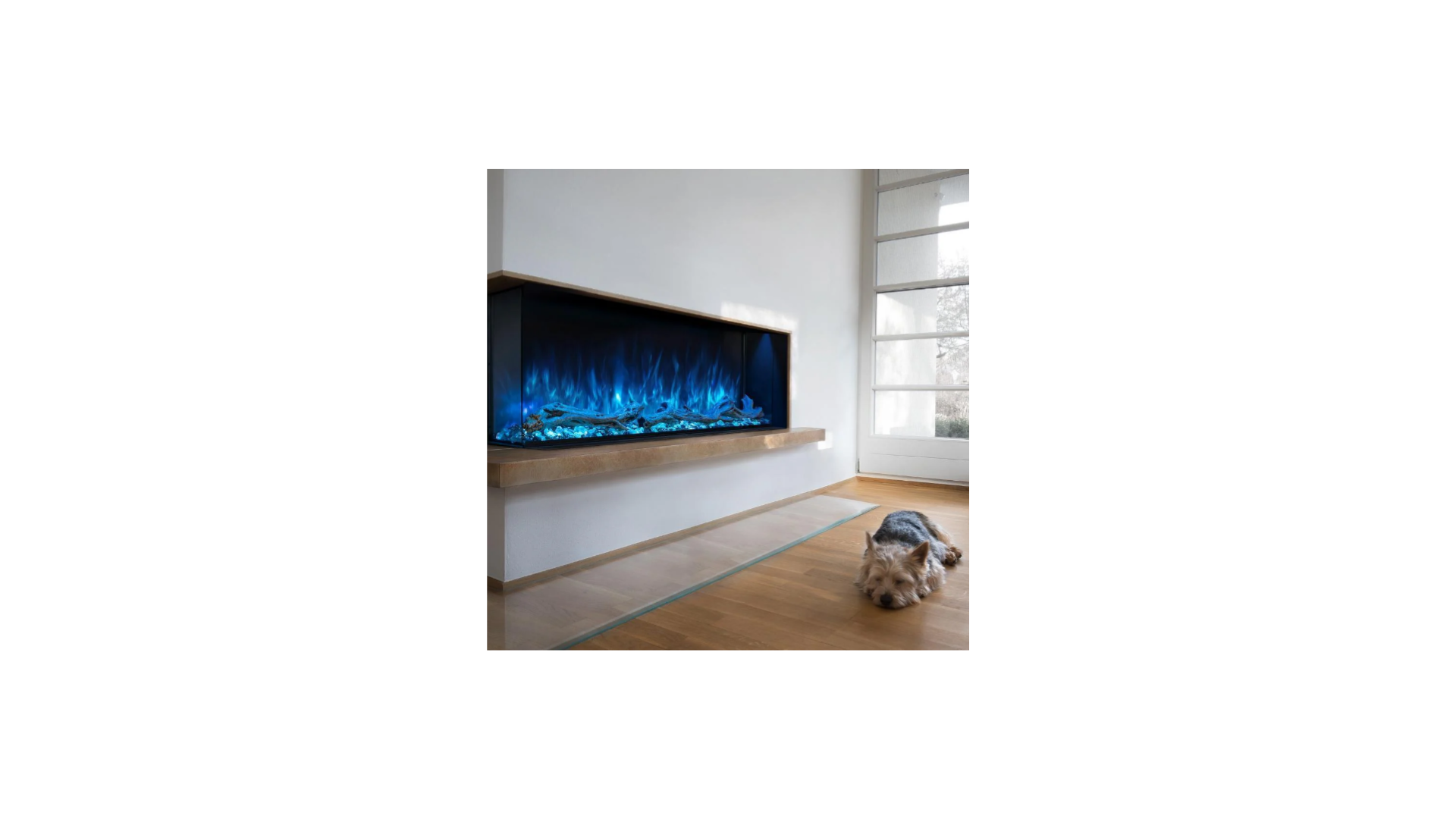 Modern Flames Landscape Pro 120" Multi-Sided Built-In Electric Fireplace LPM-12016 HBHMOELE0068M