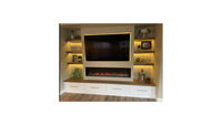 Modern Flames Orion Slim 60" Built-In Heliovision Electric Fireplace OR60-SLIM HBHMOELE0080M