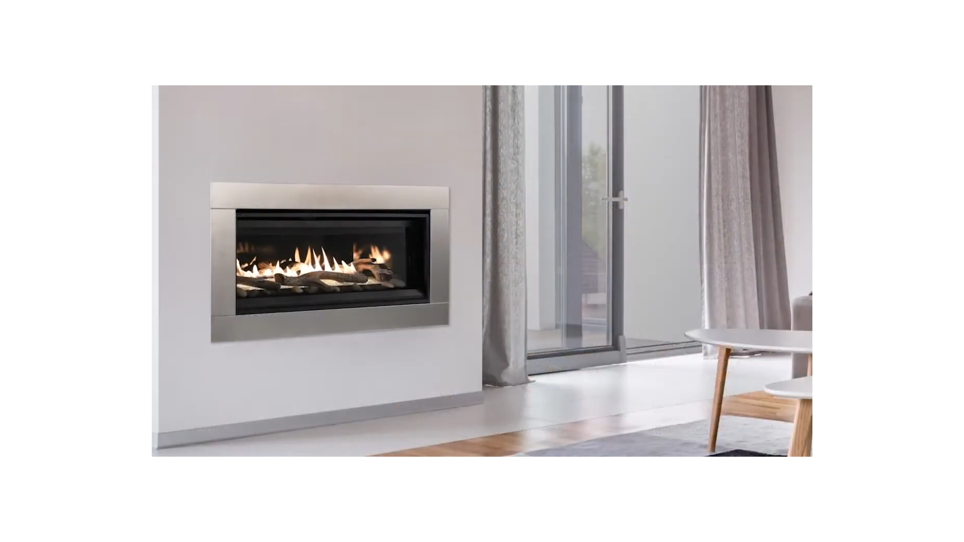 Superior Fireplaces 55" Vent Free Linear Gas Fireplace HBHSUGAS0051M