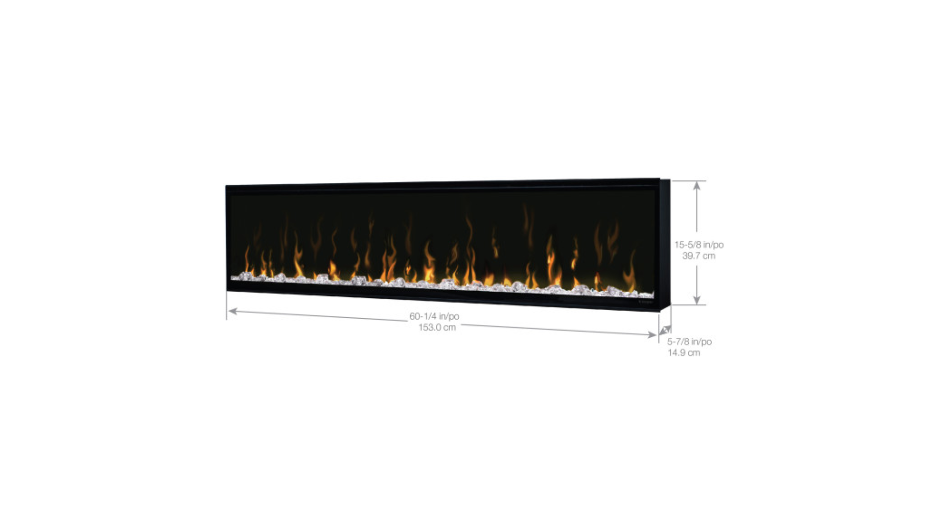 Dimplex Ignite XL 60" Linear Electric Fireplace XLF60 HBHDIELE0023M