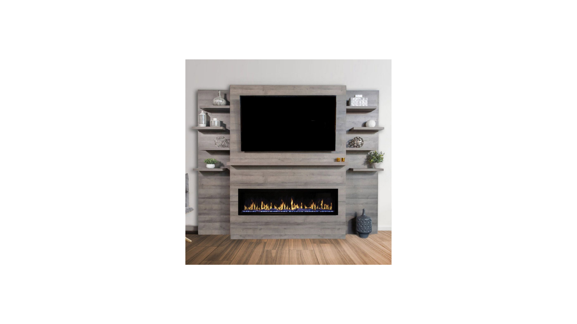 Modern Flames Orion Slim 60" Built-In Heliovision Electric Fireplace OR60-SLIM HBHMOELE0080M