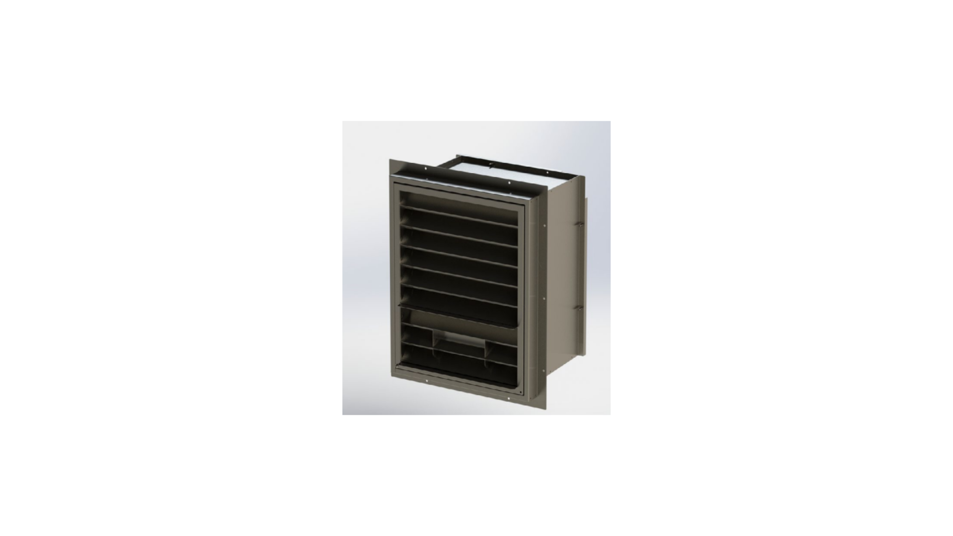 Montigo Horizontal Flush Louvered Power Vent PVHFL58-300