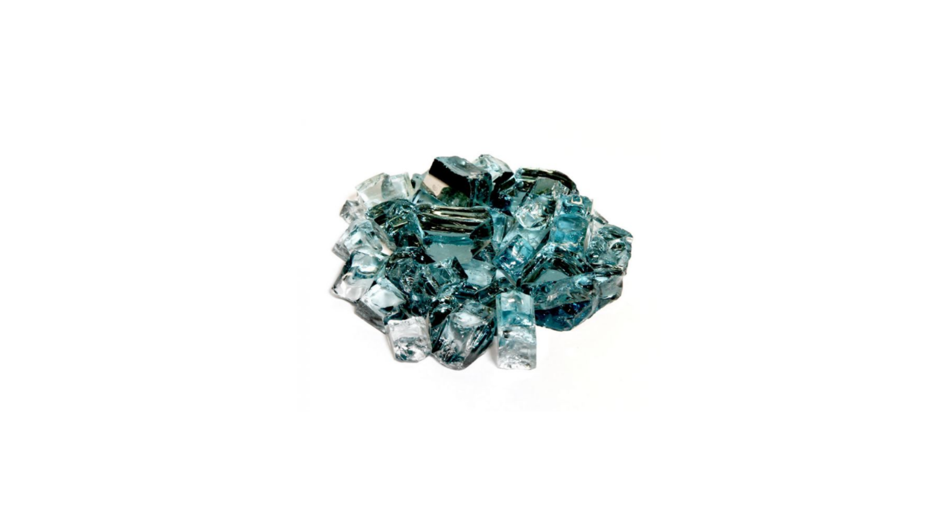 Grand Canyon Gas Logs 1/2" Adriatic Topaz Reflective Fire Glass RFG-10-AT HBHMOACC0093M