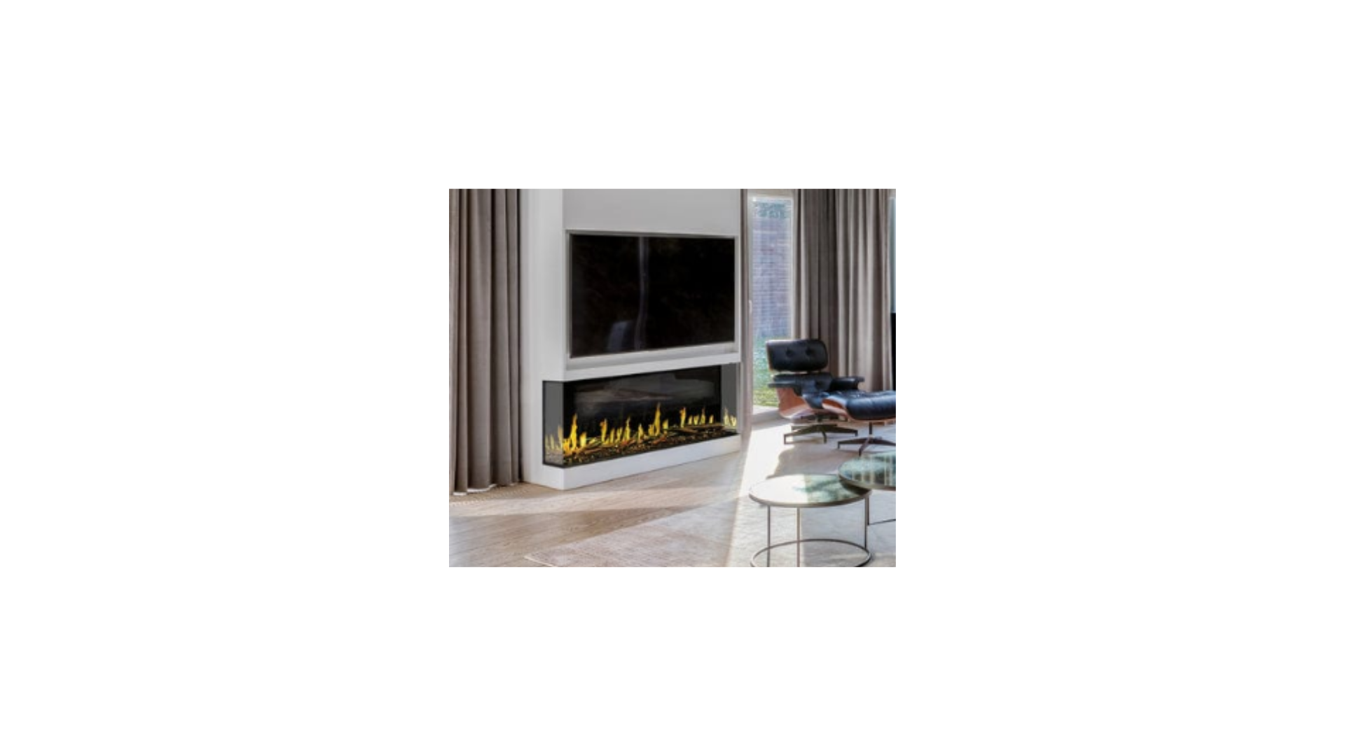 Modern Flames Orion 100" Multi-Sided Heliovision Electric Fireplace OR100-MULTI HBHMOELE0046M